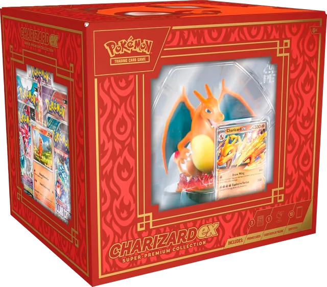 Pokemon Colección TCG Charizard ex Super Premium